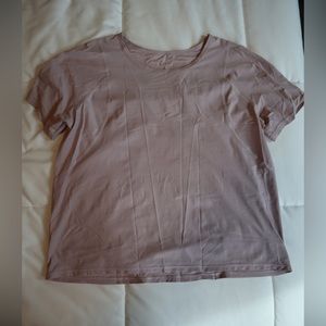Pink lululemon tshirt